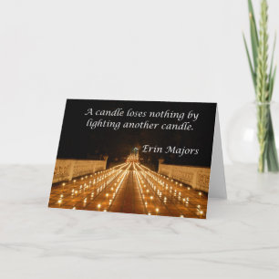 Candle lighting Card