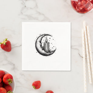 Candle Lit Moon Napkin