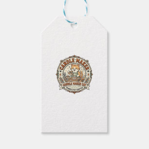 Candle Maker Cat Candle Maker Cat Vintage Vector A Gift Tags