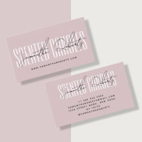 Candle maker modern typography script pink