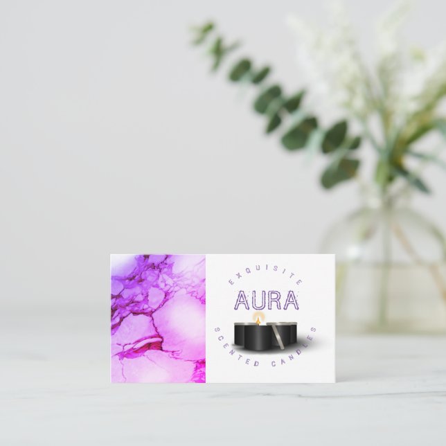 Candle Making Business Card (Standing Front)