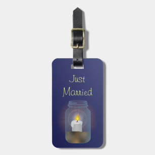 Candle Mason Jars Luggage Tag