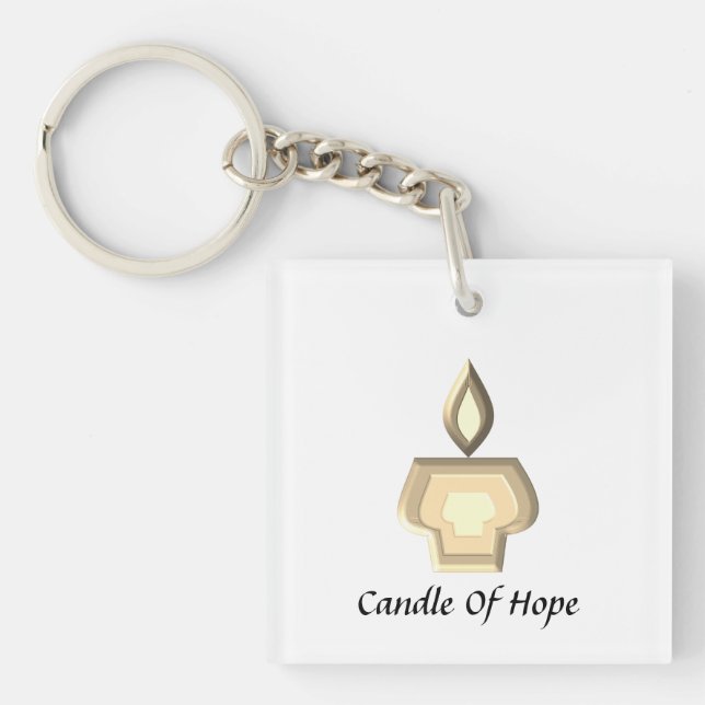 Candle Of Hope Key Ring (Front)