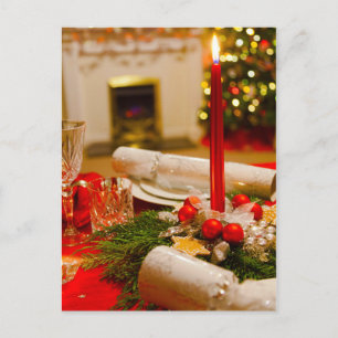 Candle on Table Postcard