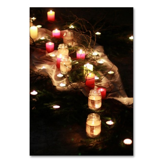 Candle Path Table Card – Customisable (Front)
