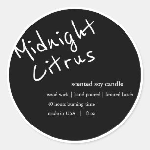 Candle Product Label Design