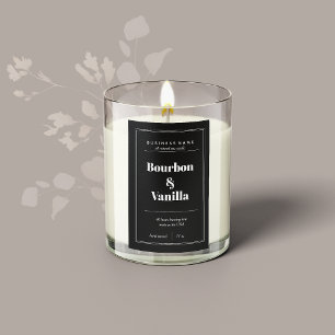 Candle Product Label Design