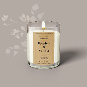 Candle Product Label Design