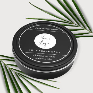 Candle Product Label Design