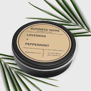 Candle Product Label Design