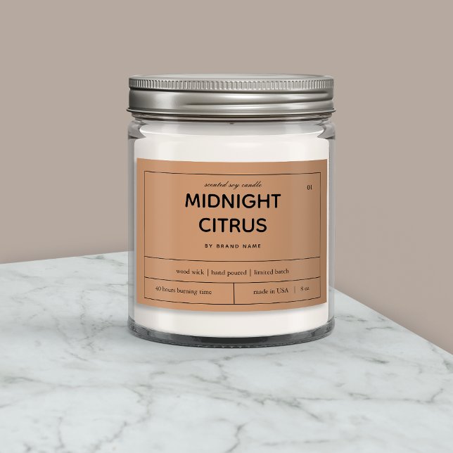 Candle Product Label Design (Creator Uploaded)