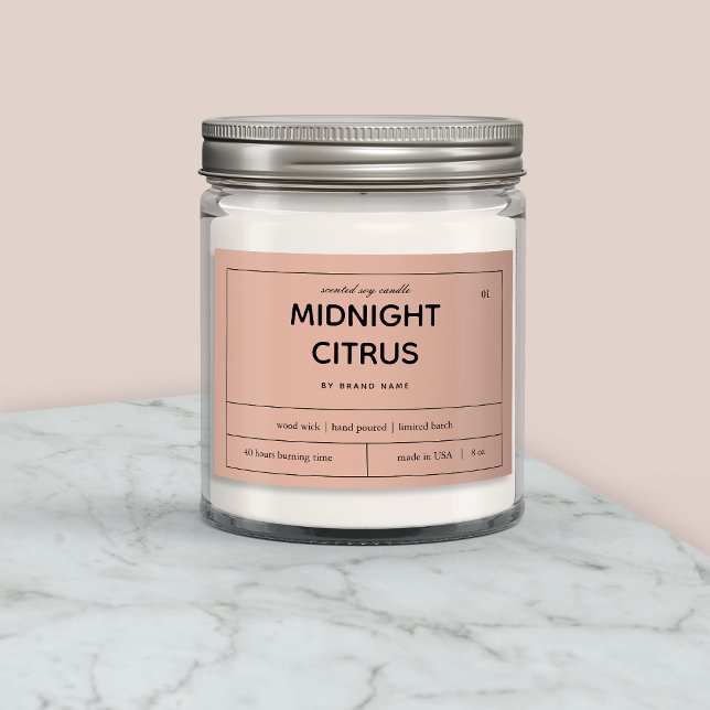 Candle Product Label Design (Creator Uploaded)