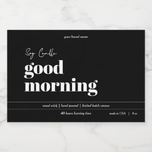 Candle Product Label Design