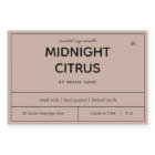 Candle Product Label Design