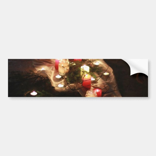 Candle Ritual Glow Bumper Sticker – Customisable (Front)