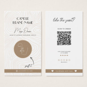 Candle Scent Card, Candle Samples Insert