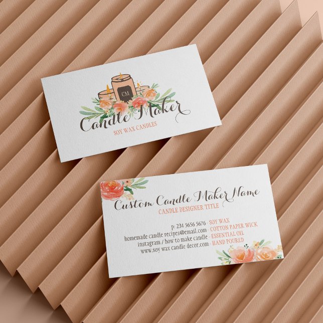 Candle Soy Wax Homemade Business Card (Candle Soy Wax Homemade Business Card)