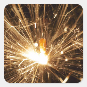 candle square sticker