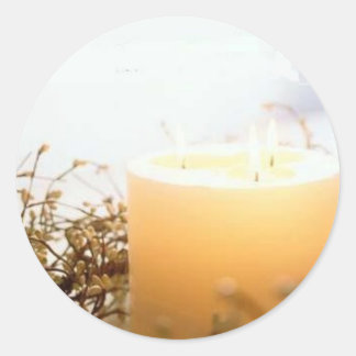 Candle Sticker's Classic Round Sticker