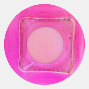 Candle, Sweet Pink Love Candlelight Classic Round Sticker