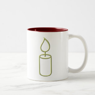 Candle Two-Tone Coffee Mug