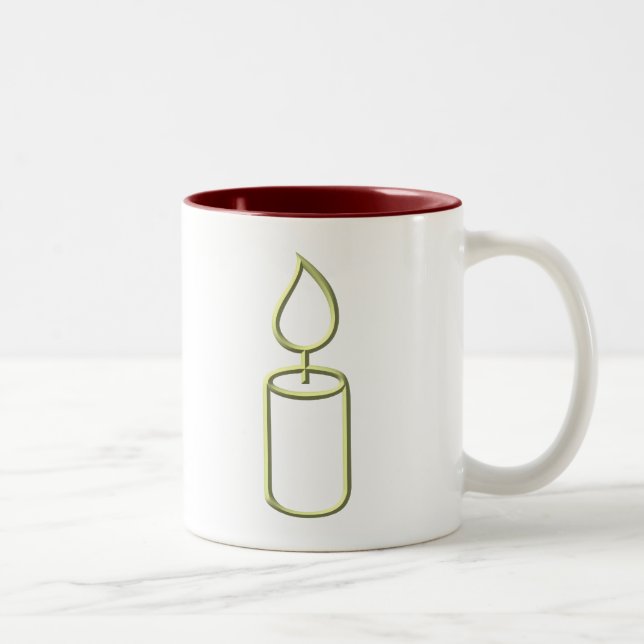Candle Two-Tone Coffee Mug (Right)