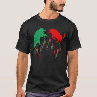 Candle With Bullish And Bearish T-Shirt