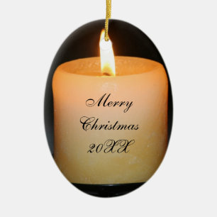 candle xmas ceramic tree decoration