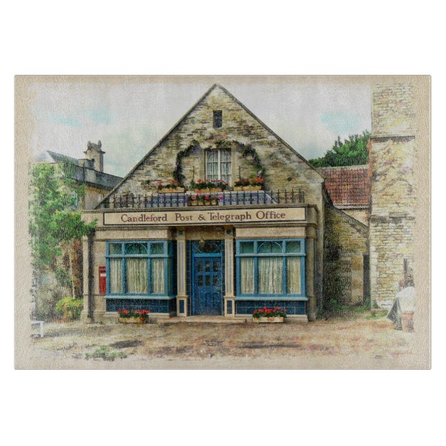 Candleford Post Office Cutting Board (Front)