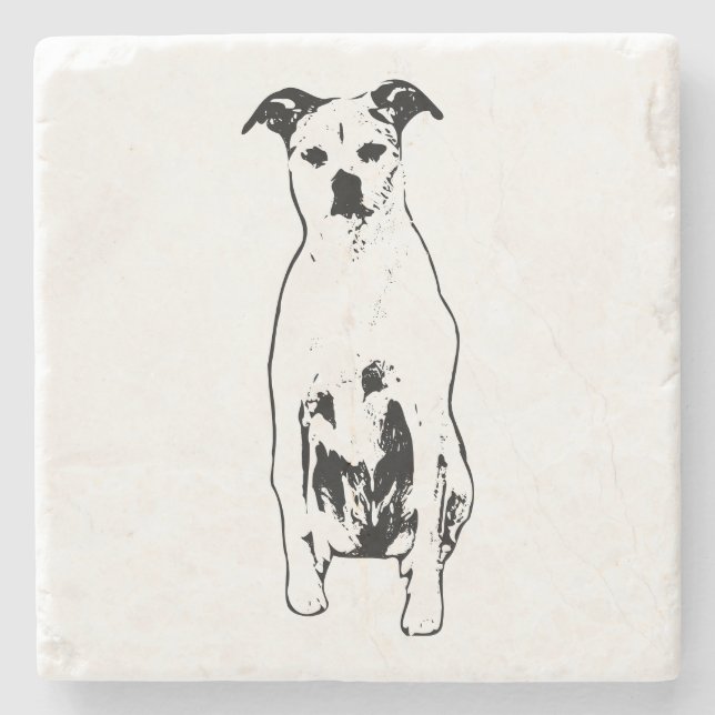 Candlelight Doorstep Stone Coaster (Front)