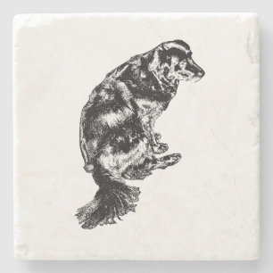 Candlelight Edge — Retriever Stone Coaster