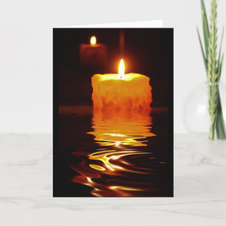Candlelight Reflections Holiday Card