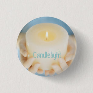Candlelight Small 3 Cm Round Badge