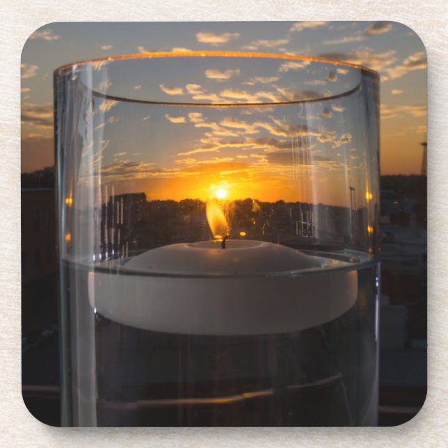 Candlelight Sunset Coaster (Front)