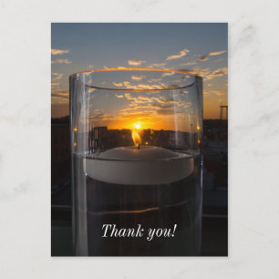 Candlelight Sunset Postcard