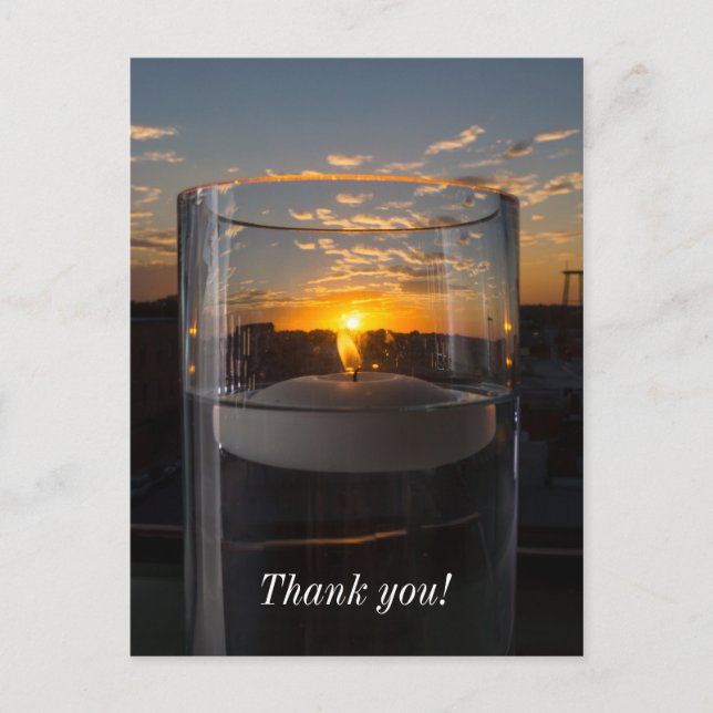 Candlelight Sunset Postcard (Front)