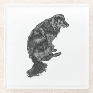 Candlelight Table Hush — Retriever Glass Coaster