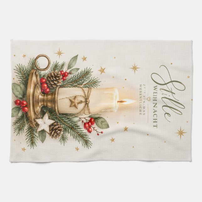 Candlelight Tea Towel (Horizontal)