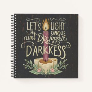 Candlelight Whispers Spiral Notebook 🕯️✍️