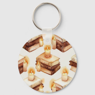 Candlelit Books Cosy Reader Keychain