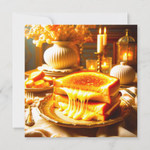 Candlelit Comfort Meal: Grilled Cheese Sandwich  Invitation