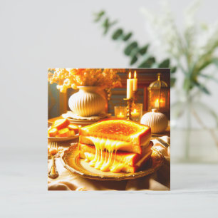 Candlelit Comfort Meal: Grilled Cheese Sandwich Save The Date