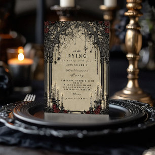 Candlelit Gothic Night Halloween Invitation