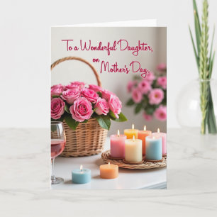 Candlelit Mothers Day Daughter Card