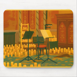 Candlelit Prelude – Music Room, Brighton Pavilion Mouse Pad