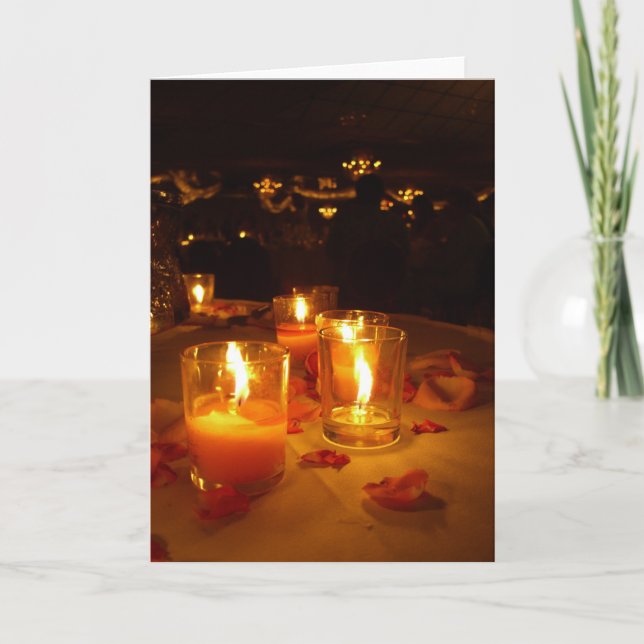 Candlelit reception card (Front)