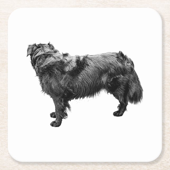 Candlelit Stature Square Paper Coaster (Front)