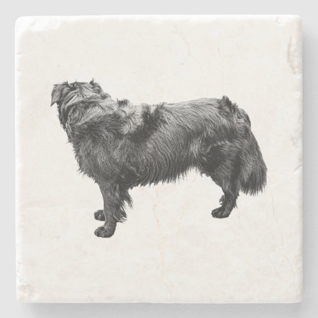 Candlelit Stature Stone Coaster (Front)