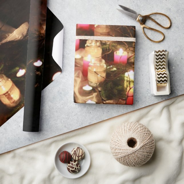 Candlelit Wrapping Paper – Customisable (Crafts)