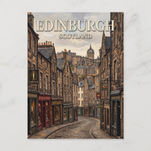 Candlemaker Row Edinburgh Scotland Postcard